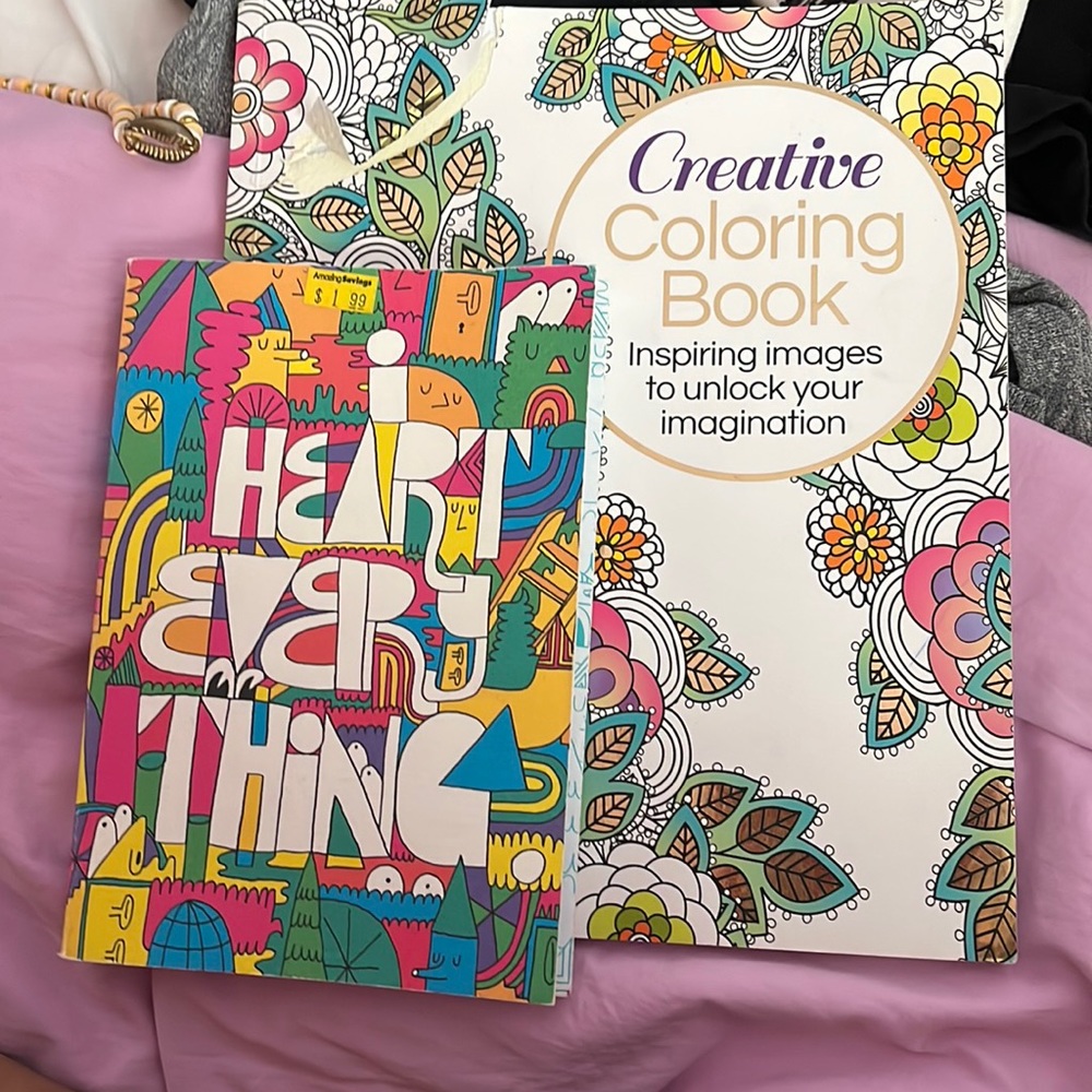 Two brand new coloring books